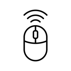 computer mouse icon vector design template in white background