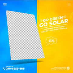 Solar social media template