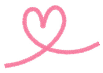 Cute valentine heart doodle scribble