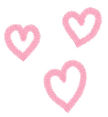 Cute valentine heart doodle scribble