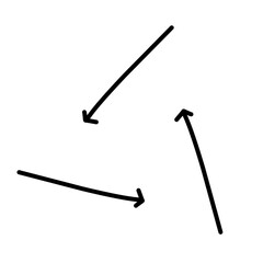 doodle Recycle arrow symbol