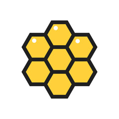 honeycomb symbol icon vector design illustration