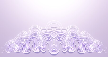 Fototapeta na wymiar Abstract background curve pattern in design 3d render