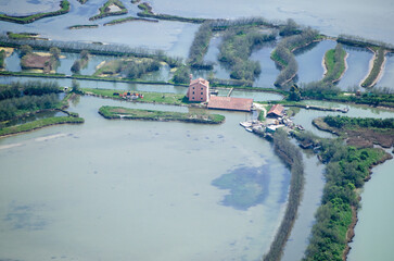 Historical Building, Northern Venetian Lagoon, Aerial View - 557832460