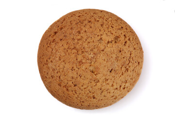 Close-up of regular oatmeal cookies