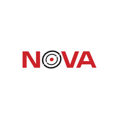 Nova lettering, business logo, icon design