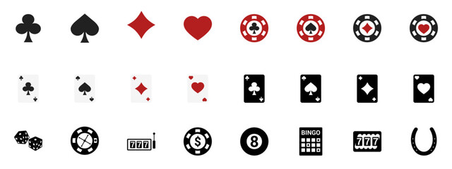 SVG Gambling & Casino Icons Set