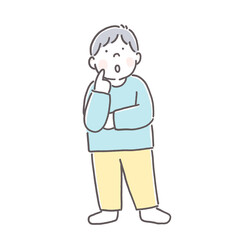 考える男の子