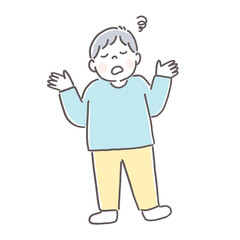 不機嫌な男の子