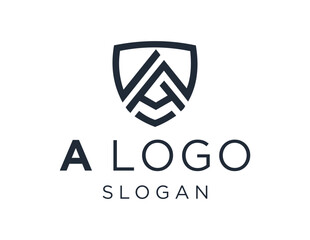 Logo about Letter A on a white background. created using the CorelDraw application.