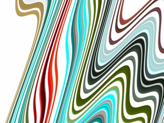 Multicolored fluid lines, waves, geometries, abstract background