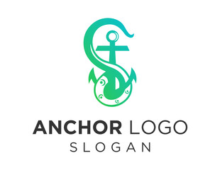 Logo about Anchor on a white background. created using the CorelDraw application.
