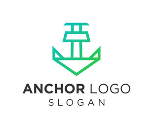 Logo about Anchor on a white background. created using the CorelDraw application.