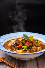 Braised Chicken in Soy Sauce with Chinese Characteristics, shot in Sichuan