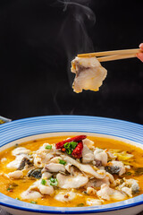 Chinese food, pickled fish, shot in Sichuan, China