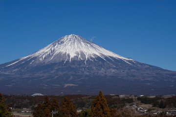 富士宮から見た富士山頂