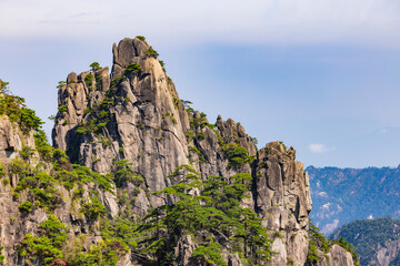 Natural scenery of Huangshan Scenic Area in Anhui Province