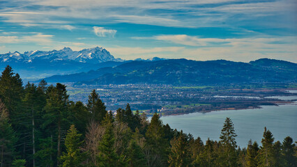 Blick auf den Bodensee von Lutzenreute