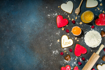 Valentine baking background