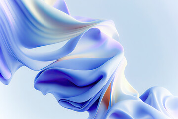 Abstract fluid 3d render,flying silk cloth curtain,Abstract 3D Background,Digital fabric. Sci-fi background
