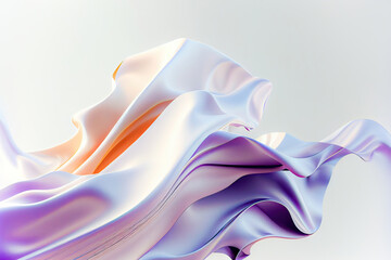 Obraz premium Abstract fluid 3d render,flying silk cloth curtain,Abstract 3D Background,Digital fabric. Sci-fi background