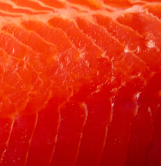 Salmon red fish fillet as a background.