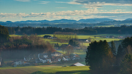 Fototapeta na wymiar Landschaft im Allgäu nahe Wangen