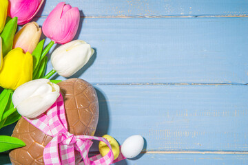 Easter holiday greeting card background