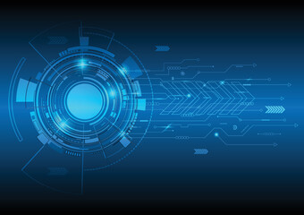 Various technology elements Hi-tech communication concept innovation background
