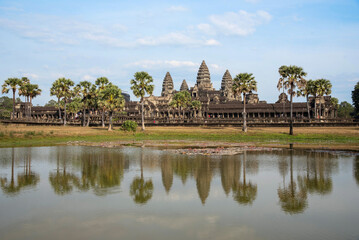 Fototapeta na wymiar Angkor Wat, the largest religious monument in the world ,Angkor, Cambodia