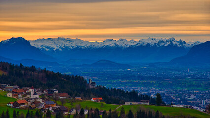 Blick auf den Bodensee von Lutzenreute