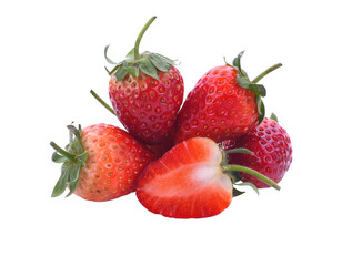 Strawberries isolated transparent png