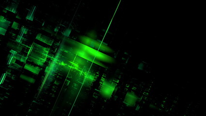 Abstract digital space, digital technologies, background for design. Transmission of information, data processing. 3d render