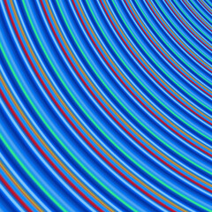Steel, metal texture, waves, colorful fluid lines, lights, abstract background