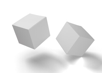 Square or rectangle box packaging mockup