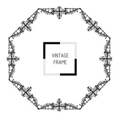 frames in vintage style with elements of ornament, art, pattern, background, texture, Vector illustration eps 10, Art.