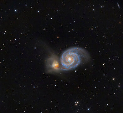 Long exposure of Whirlpool Galaxy