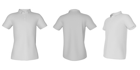 Polo shirt mockup template isolated	