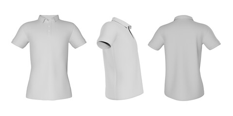 Polo shirt mockup template isolated	