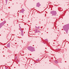 Terrazzo seamless pattern in trendy colors. Modern minimalist floor tile for interior decoration. Trendy abstract vector illustration