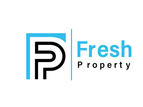 FP lettermark Logo design vector & template