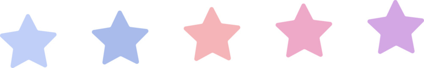 cute pastel little star shape decoration