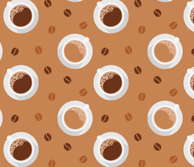 coffee seamless pattern
