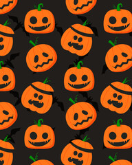 halloween seamless pattern