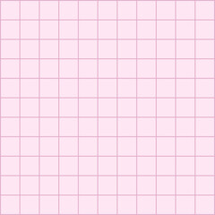 cute pink grid paper notes, planner, journal, reminder, memo decoration