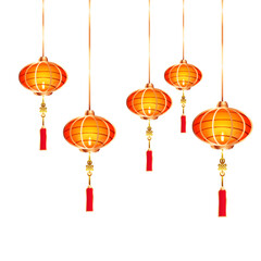 Fototapeta na wymiar Chinese lantern design element vector art
