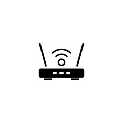 Wifi router icon isolated on white background 