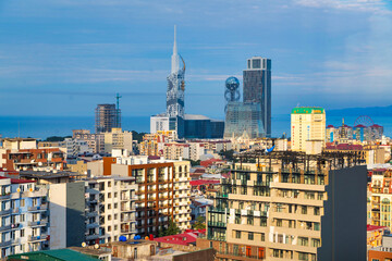 View from a height of the city of Batumi, Adjara, Georgia