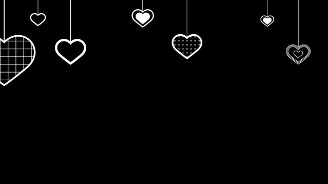 love or heart icon Animation. Heart Beat Concept for valentine's day Love and feelings.