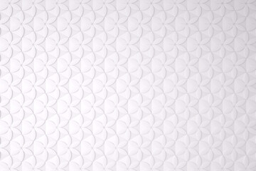 Obraz na płótnie Canvas White background, Abstract geometric seamless pattern design, 3d rendering